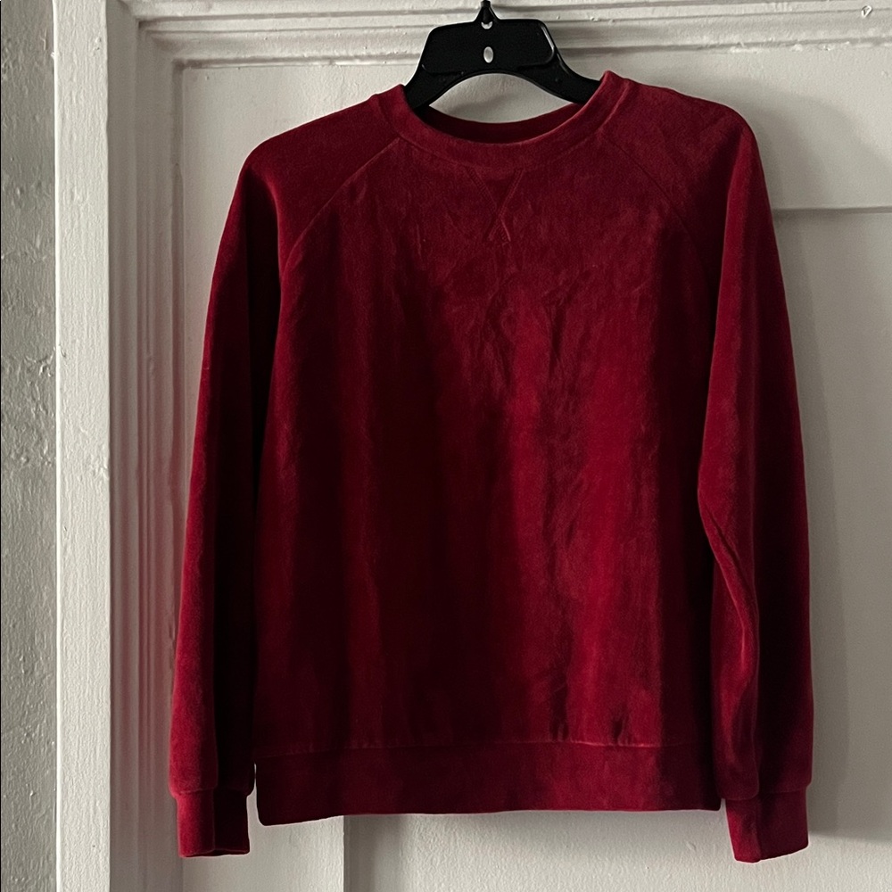 & Other Stories Rich Red Crewneck Sweater
